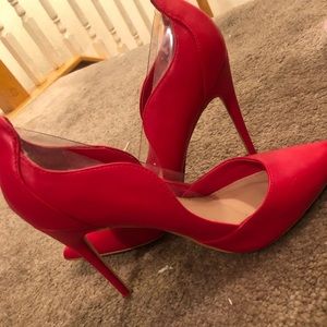 Apple red “JustFab” Heels